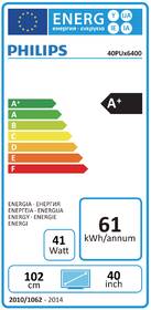 Televize Philips 40PUT6400 černá barva
