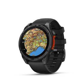 Chytré hodinky Garmin fenix 8 47 mm AMOLED - Slate Gray / Black Silicone Band 
