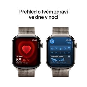 Chytré hodinky Apple GPS + Cellular 42mm pouzdro z přírodního titanu - přírodní milánský tah 
