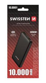 Powerbank Swissten Worx 10 000mAh černá barva
