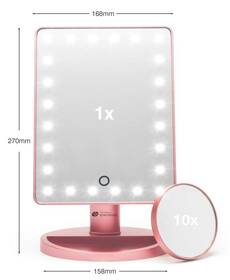 Kosmetické zrcátko Rio MMSP 24 LED Touch Dimmable Rose Gold 
