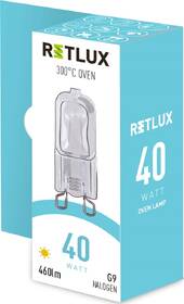 Žárovka do pečící trouby RETLUX G9, 40W, teplá bílá 
