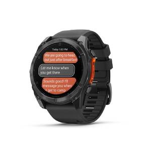 Chytré hodinky Garmin fenix 8 51 mm AMOLED - Slate Gray / Black Silicone Band 
