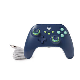 Gamepad PowerA Wired Controller pro Xbox Series X|S - Mariner Blue modrá barva
