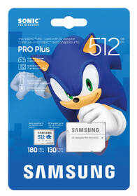 Paměťová karta Samsung 512GB UHS-I U3 (180R/130W) Sonic the Hedgehog™ + SD adaptér bílá barva
