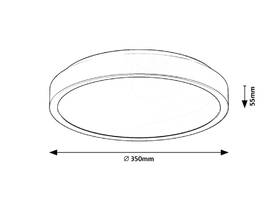 Stropní svítidlo Rabalux Samira 71258 bílá barva
