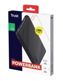 Powerbank Trust Primo ECO 10000mAh černá barva
