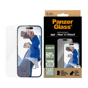 Tvrzené sklo PanzerGlass Classic Fit na Apple Iphone 16 
