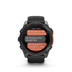 Chytré hodinky Garmin fenix 8 51 mm AMOLED - Slate Gray / Black Silicone Band + Topo Czech PRO voucher 
