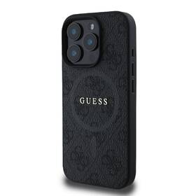 Kryt na mobil Guess 4G Colored Ring na Apple iPhone 16 Pro, MagSafe černá barva
