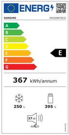 Americká lednice Samsung RF65DB970E22EO černá barva
