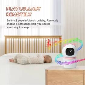 IP kamera IMMAX BABY, Wi-Fi, Tuya růžová barva
