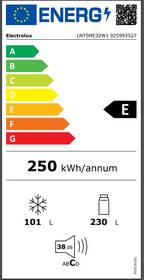 Chladnička s mrazničkou Electrolux LNT5ME32W1 bílá barva
