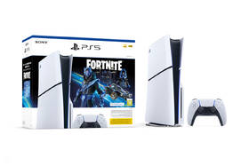 Herní konzole Sony PlayStation 5 (typ modelu - slim) Fortnite Bundle bílá barva
