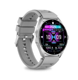 Chytré hodinky Aligator Watch AMOLED stříbrná barva
