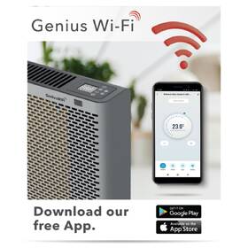 Topný panel Rohnson MICA R-083 Genius Wi-Fi stříbrná barva
