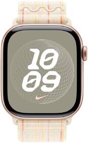 Řemínek Apple 40mm hvězdně bílý / růžový Nike provlékací sportovní řemínek 
