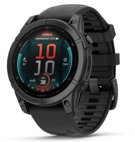 Chytré hodinky Garmin fenix E 47 mm - Slate Gray / Black Silicone Band + Topo Czech PRO voucher 
