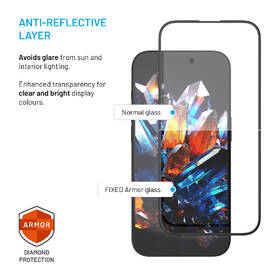 Tvrzené sklo FIXED Armor s Anti-dust aplikátorem na Apple iPhone 14 Pro černá barva
