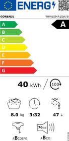 Pračka Gorenje WPNEI84A1SW/B černá barva
