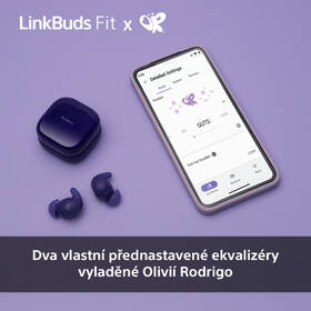 Sluchátka Sony LinkBuds Fit Olivia Rodrigo Edition fialová barva
