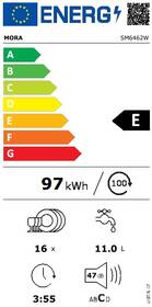 Myčka nádobí Mora SM 6462 W bílá barva
