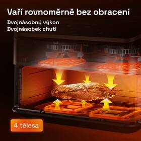 Fritéza horkovzdušná COSORI TF101S Dual Blaze TwinFry 10l černá barva
