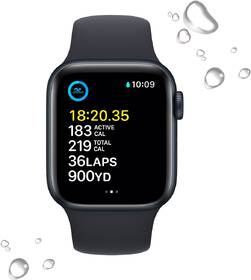 Chytré hodinky Apple GPS 40mm pouzdro z temně inkoustového hliníku - temně inkoustový sportovní řemínek 
