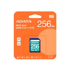 Paměťová karta ADATA SDXC 256GB UHS-I U3 (95R/60W) 
