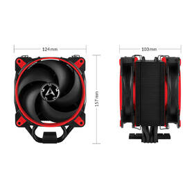 Chladič CPU Arctic Cooling 34 eSport DUO Red 
