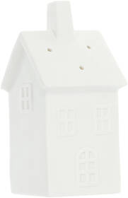 Dekorace RETLUX RXL 413, porcelánový domek na svíčku, 15,5 cm 
