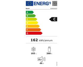 Chladnička s mrazničkou Bosch KGN392XCF černá barva
