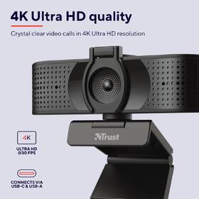 Webkamera Trust Teza 4K UHD černá barva
