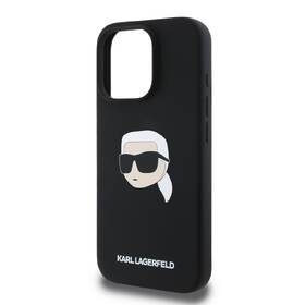 Kryt na mobil Karl Lagerfeld Karl Head na Apple Iphone 16 Pro, MagSafe černá barva
