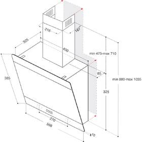 Odsavač par Whirlpool WHVP 62F LT W bílá barva
