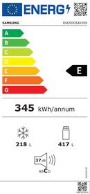 Americká lednice Samsung RS65DG5403S9EO stříbrná barva
