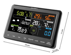 Meteorologická stanice GoGEN ME 3900 WiFi černá barva
