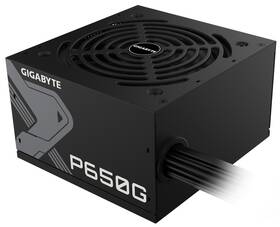 Zdroj GIGABYTE P650G - 650W 80PLUS Gold černá barva
