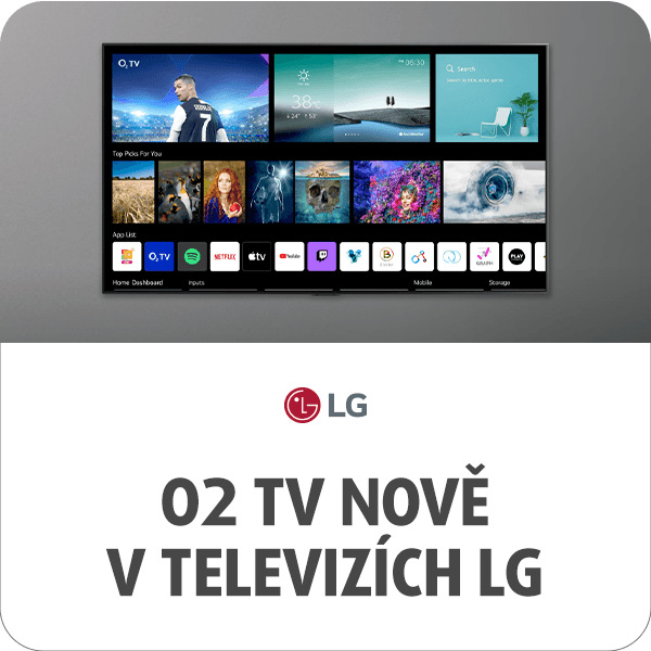 02 TV v televizích LG
