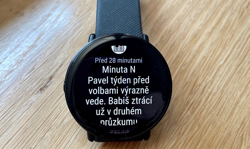 Chytré upozornění Polar Ignite 3