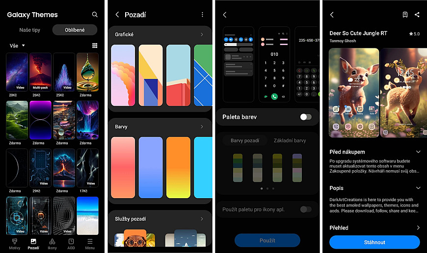 Přizpůsobení vzhledu Samsung Galaxy