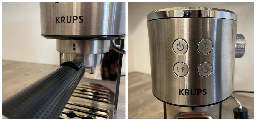 Ovládání kávovaru espresso KRUPS Virtuoso+