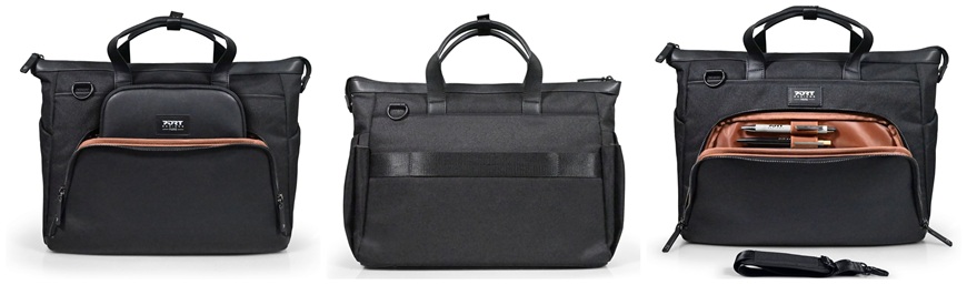 PORT DESIGNS Muse Signature ECO: Elegantní řešení pro notebook i každodenní život Černá praktická brašna PORT DESIGNS Muse Signature ECO 16