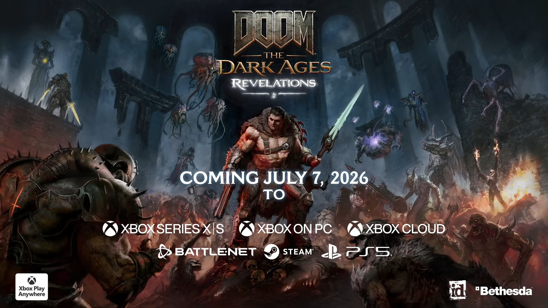 Xbox Games Showcase 2026: Výroční konzole, datum Fable a přehlídka her Upoutávka na Doom: The Dark Ages Revelations