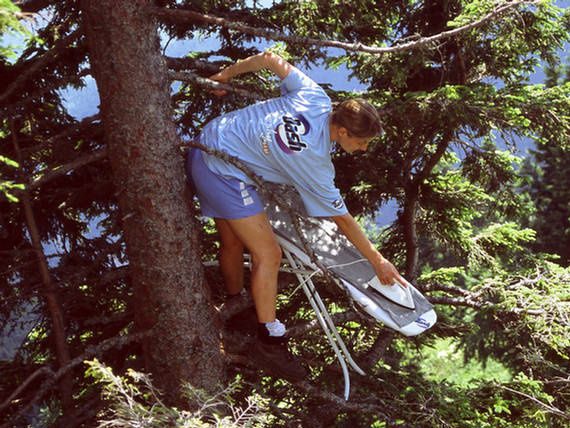 Extreme ironing