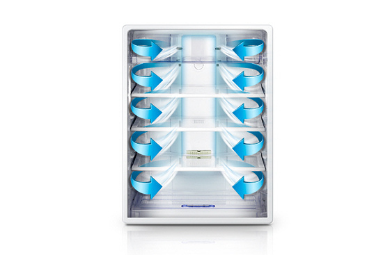 MultiFlow: chlazení lednice s inteligentní cirkulací vzduchu