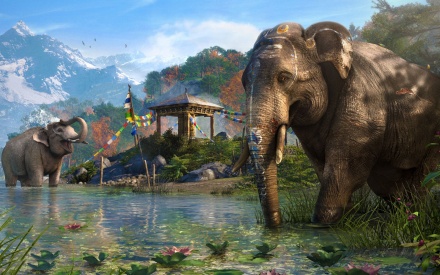 Far Cry 4 sloni