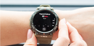 sporttester Amazfit T-Rex 2 na ruce