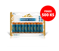 Baterie alkalická ETA PREMIUM ALKALINE AA, LR06, blistr 10ks Baterie alkalická ETA PREMIUM ALKALINE AA, LR06, blistr 10ks