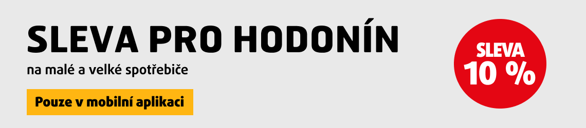 sleva 10 % pro Hodononín na velké a malé spotřebiče pouze v mobilní aplikaci